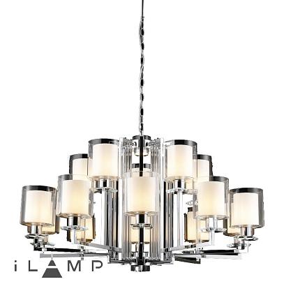 подвесная люстра ilamp king rm6201-10+5 cr+cl, доставка по Казахстану 