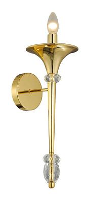 С 1 плафоном на стену Бра Crystal Lux MIRACLE AP1 GOLD Crystal Lux 2492/401, доставка по Казахстану 