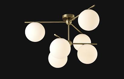 Потолочные Люстра Crystal Lux Люстра FELIZ SP-PL6 BRONZE/WHITE Crystal Lux 0611/306, доставка по Казахстану 