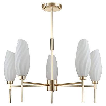 6518/5c moderni ln23 золотой люстра потолочная g9 5*40w 220v shivon, доставка по Казахстану 