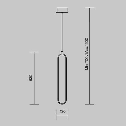 подвесной светодиодный светильник maytoni chain mod017pl-l13n, доставка по Казахстану 