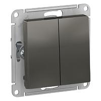 ATLASDESIGN 2 клавишный ПЕРЕКЛЮЧАТЕЛЬ, сх.6 2, 10АХ, механизм, СТАЛЬ 