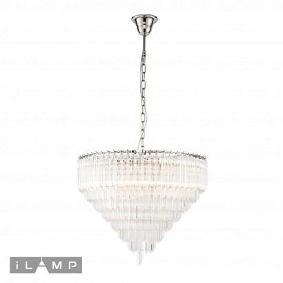 люстры подвесная люстра ilamp manhattan 051d-6 nickel, доставка по Казахстану 