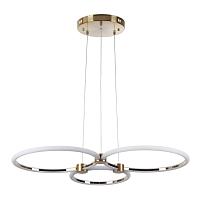 5297/80l ledio ln23 029 золотой светильник подвесной led 80w 3000-6000к 6232лм 220v nova, доставка по Казахстану 
