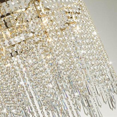 5028/12 modern odl23 429 золотой/прозрачный металл/хрусталь люстра e14 12*40w chokka, доставка по Казахстану 