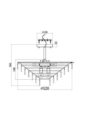 потолочный светильник maytoni mod130cl-11g, доставка по Казахстану 