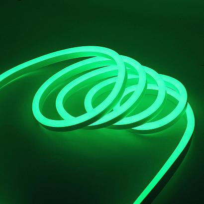 Неоновая лента светодиодная SMD 220В 2835, 120 LE/, 6 В/, 220В , IP65, Цвет- Зеленый купить в Алматы svet.kz
