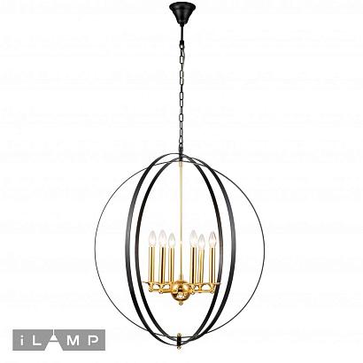 люстры подвесная люстра ilamp element 9977-800 gold&black, доставка по Казахстану 