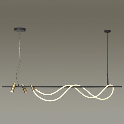 люстры 4397/40l hightech odl23 103 черный/античная бронза/металл/канат подвесной св-к ip20 led 40w 1580лм 3000k corda, доставка по Казахстану 