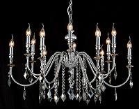 Дополнительная картинка Люстра Crystal Lux MERCEDES SP6+6 CHROME/SMOKE Crystal Lux 0950/312