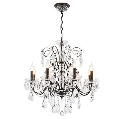 люстра crystal lux odelis sp8 brown crystal lux 2570/308, доставка по Казахстану 