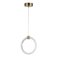 5297/7l ledio ln23 029 золотой подвес led 7w 3000k 574лм 220v nova, доставка по Казахстану 