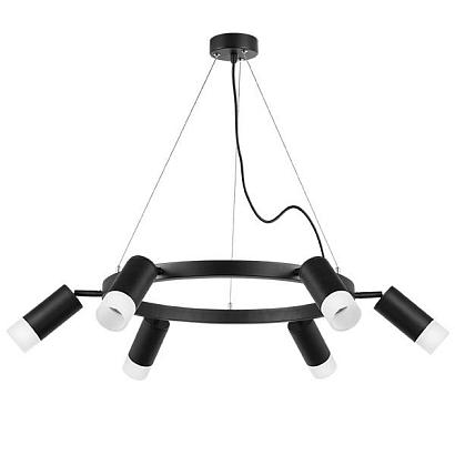 люстры lr0163761 подвесной светильник rullo 6х50w gu10 черный (571016+214437-6+202431-6), доставка по Казахстану 
