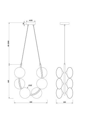 люстры люстра freya fr4005pl-06b2, доставка по Казахстану 