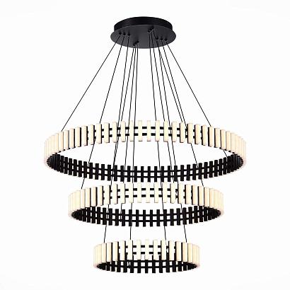 люстры sl6203.403.105 люстра подвесная st-luce черный/белый led 1*105w 3000k, доставка по Казахстану 