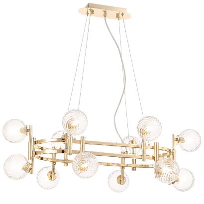 люстры подвесной светильник crystal lux luxury sp12l gold crystal lux 2270/312n, доставка по Казахстану 