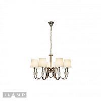 Дополнительная картинка Подвесная люстра iLamp Alesti P2424-8 Nickel