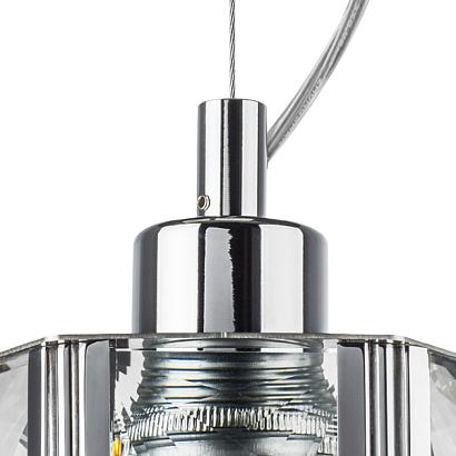 722014 люстра limpio 1х40w e27 хром/прозрачный, доставка по Казахстану 