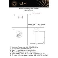 Дополнительная картинка APL.307.13.02 Светильник подвесной Aployt Brynia
