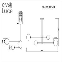подвесная люстра evoluce arcola sle220103-04, доставка по Казахстану 