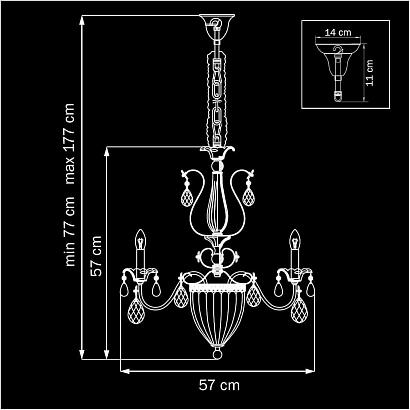 подвесная люстра lightstar schon 790061, доставка по Казахстану 