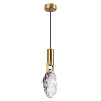4372/5l midcent odl23 155 античная бронза/металл/стекло подвесной св-к ip20 led 5w 200лм 3000k lia, доставка по Казахстану 
