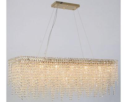 newport 10900 10921/c gold , люстра, polished champagne gold clear crystal l110*28*h36 cm g9 18*60w, доставка по Казахстану 