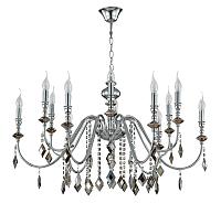 люстра crystal lux mercedes sp6+6 chrome/smoke crystal lux 0950/312, доставка по Казахстану 
