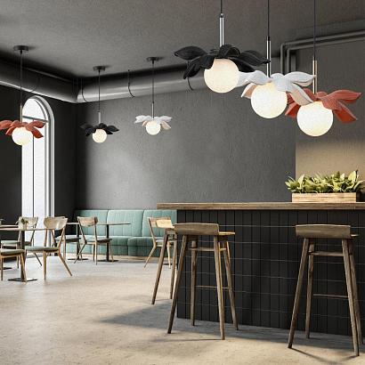 5618/1 suspentioni ln23 132 черный, оранжевый подвес g9 1*40w 220v tanzania, доставка по Казахстану 