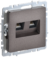 BRITE Роз. комп. 2-ая RJ45 кат.5E РК10-2-БрТБ бр. IEK 