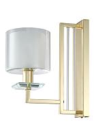 Бра Crystal Lux NICOLAS AP1 GOLD/WHITE Crystal Lux 3401/401