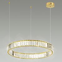 5015/36l l-vision odl23 425 золотой/прозрачный металл/хрусталь люстра led 36w 4000k 4280лм vekia, доставка по Казахстану 