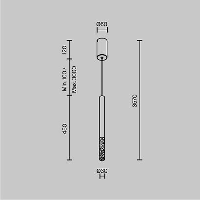 подвесной светильник maytoni mod157pl-l6bk, доставка по Казахстану 
