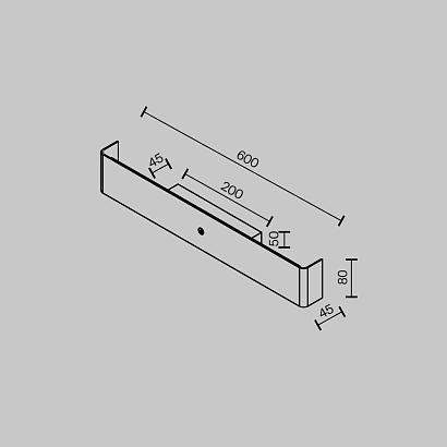 Декоративные настенные Настенный светильник (бра) Maytoni MOD492WL-L12BK Bracket, доставка по Казахстану 