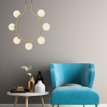 5621/7 moderni ln23 064 матовое золото подвесной светильник g9 7*7w led 220v collar, доставка по Казахстану 