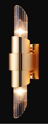 С 1 плафоном на стену Бра Crystal Lux JUSTO AP2 GOLD Crystal Lux 2130/402, доставка по Казахстану 