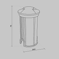 Дополнительная картинка Встраиваемый светильник Outdoor O044DL-L1S3K1