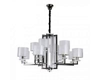 newport 4400 4408+4/c black glossy , люстра, black glossy clear crystal clear glass d91*h57 cm e14 12*60w+ led 2*5w, доставка по Казахстану 