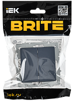 BRITE Выключ. 2-кл. перекр. 10А ВС10-2-3-БрМ мар. IEK 