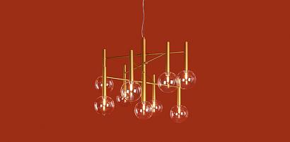 люстры люстра freya fr5584cl-l45g luce, доставка по Казахстану 