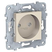 Розетка Schneider Electric Unica New б/з со шторками 16A 250V NU503344 