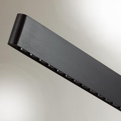 люстры 6683/38l hightech odl24 203   подвесной светильник брашир. черный/металл/акрил раздельн включение с пду (инфра красный) ip20 led 38w 3420лм 3000k beve, доставка по Казахстану 