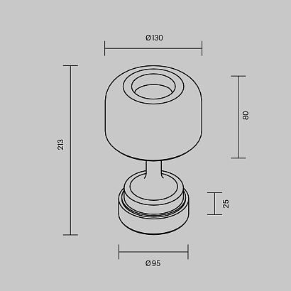Аккумуляторный светильник Maytoni MOD286RL-L3B3K Spirito
