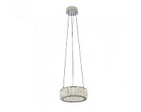 newport 8240 8240/20 chrome , подвесной светильник, chrome clear crystal d20*h7,6/500 cm led strip 12w 3100k 1320lm, доставка по Казахстану 
