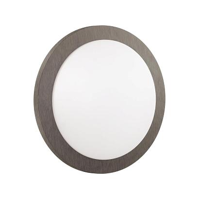 Настенно-потолочные 7606/CL PALE SN 023 Светильник пластик/белый/коричневый под дерево LED 30Вт без ДУ 4000К D340 IP43 KAFA, доставка по Казахстану 