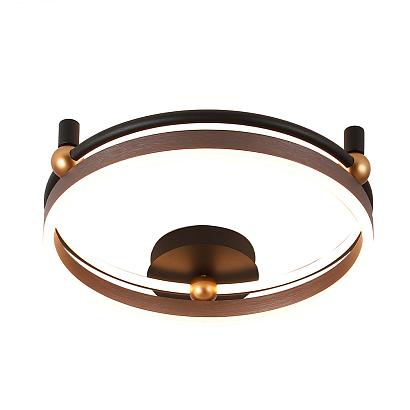 люстры светильник потолочный crystal lux fernando pl48w led coffee/black crystal lux 0620/148, доставка по Казахстану 