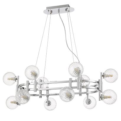 подвесной светильник crystal lux luxury sp12l chrome crystal lux 2271/312n, доставка по Казахстану 