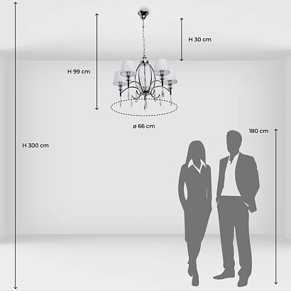 люстры подвесная люстра mw-light вега 329011705, доставка по Казахстану 