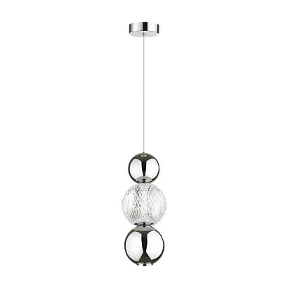 5007/7la l-vision odl23 419 хром/прозрачный/металл/акрил подвес led 7w 4000k 300лм crystal, доставка по Казахстану 