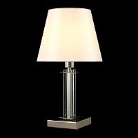 Дополнительная картинка Настольная лампа Crystal Lux NICOLAS LG1 NICKEL/WHITE Crystal Lux 3400/501